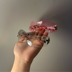 Pink and Clear Star Sunglasses Bundle